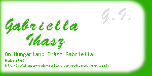 gabriella ihasz business card